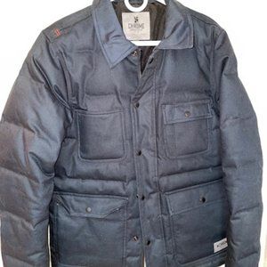 Men's Dark Blue Medium Heavy Utility Jacket by Chrome